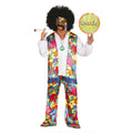 Buntes Haar Hippie Herrenkostüm