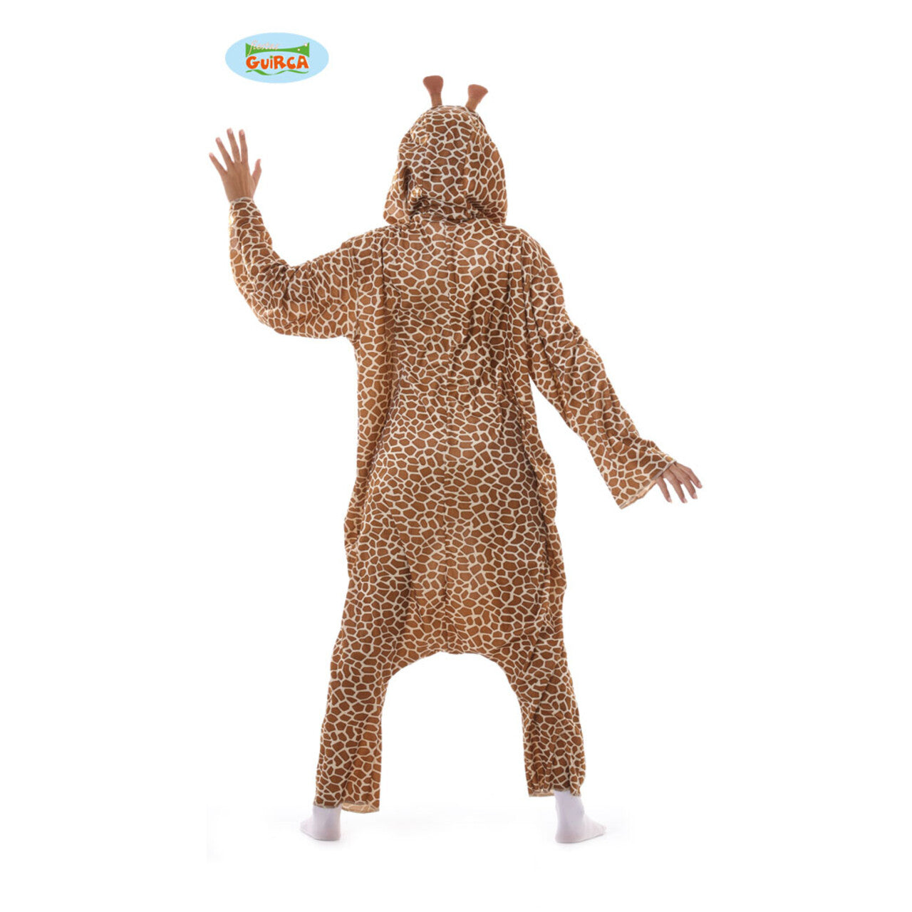 Op deze afbeelding zie je een Kostuums, van het merk Guirca. Giraffe Afrika Jumpsuit Vrouw Kostuum