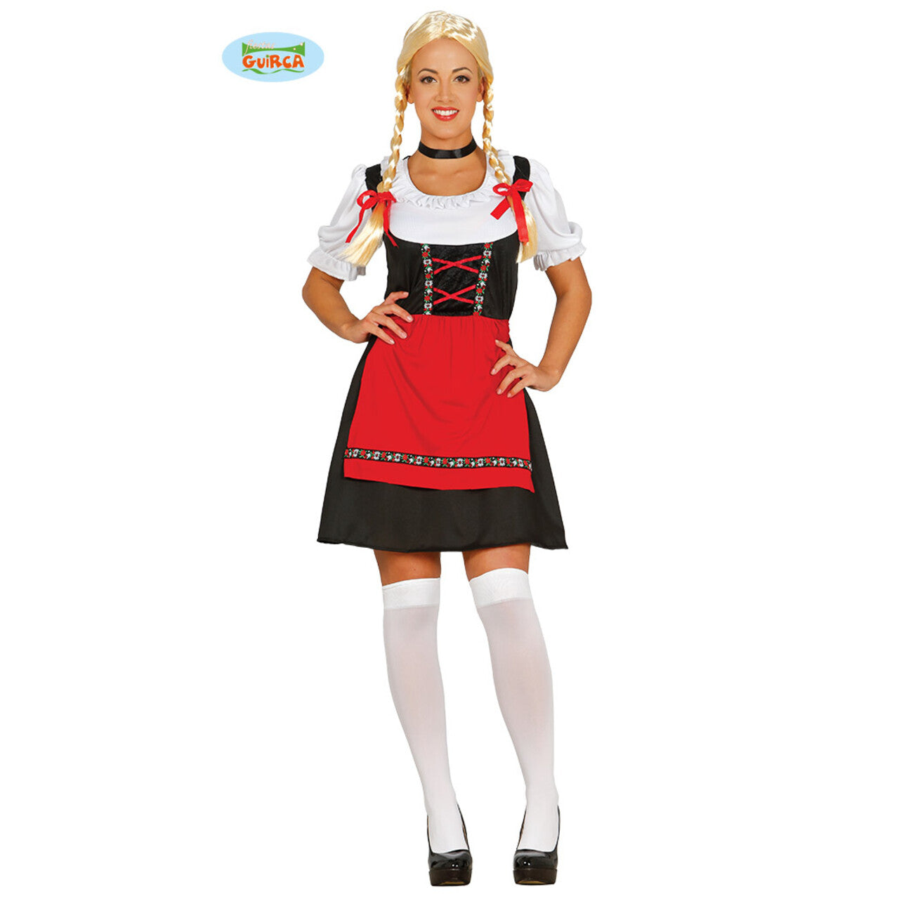 Op deze afbeelding zie je een Kostuums, van het merk Guirca. Dartele Dirndl Tirol Vrouw Kostuum