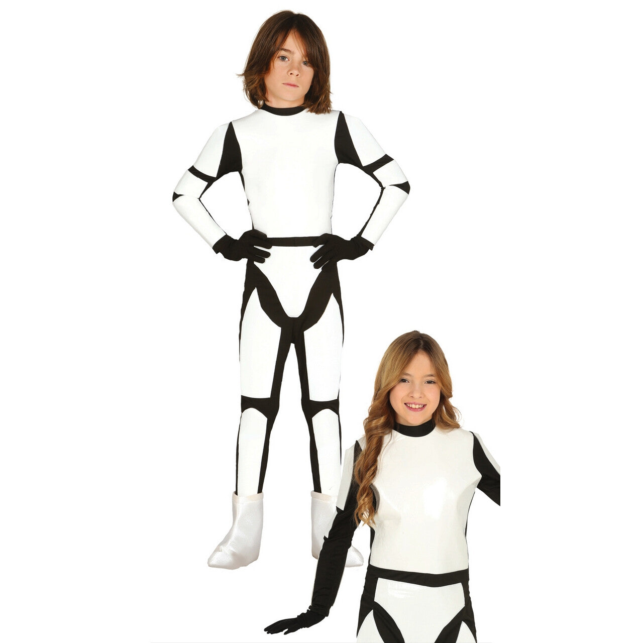 Op deze afbeelding zie je een Kostuums, van het merk Guirca. Space Soldaat Kind Kostuum