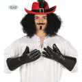 Gants Pirate Effet Cuir Noir