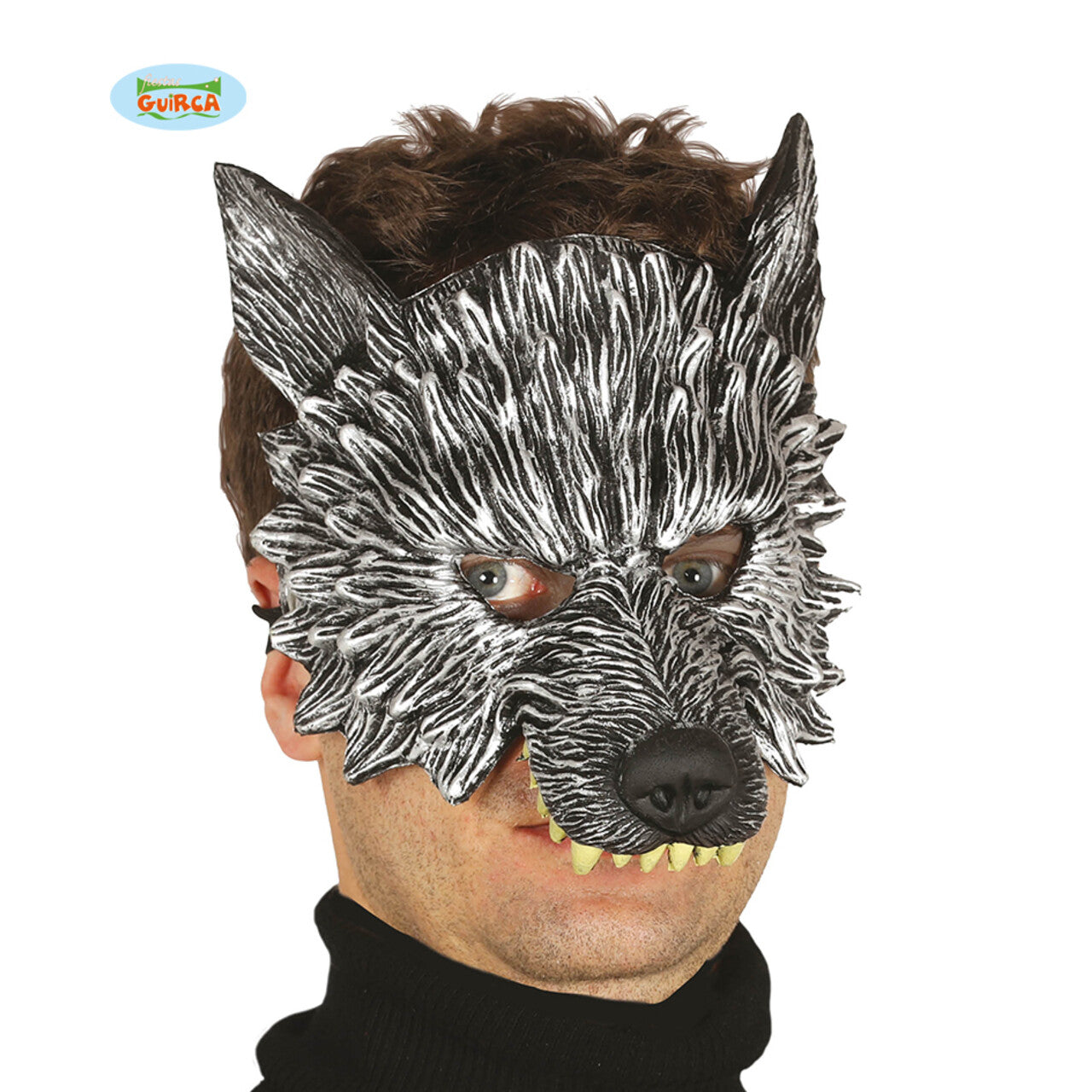 Op deze afbeelding zie je een Accessoires, van het merk Guirca. Halfmasker Hongerige Wolf