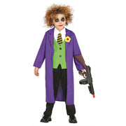 Op deze afbeelding zie je een Kostuums, van het merk Guirca. Maffe Gotham City Joker Jongen Kostuum