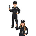 Pfiffiger Polizeibeamter Schwarz Kostüm für Kinder
