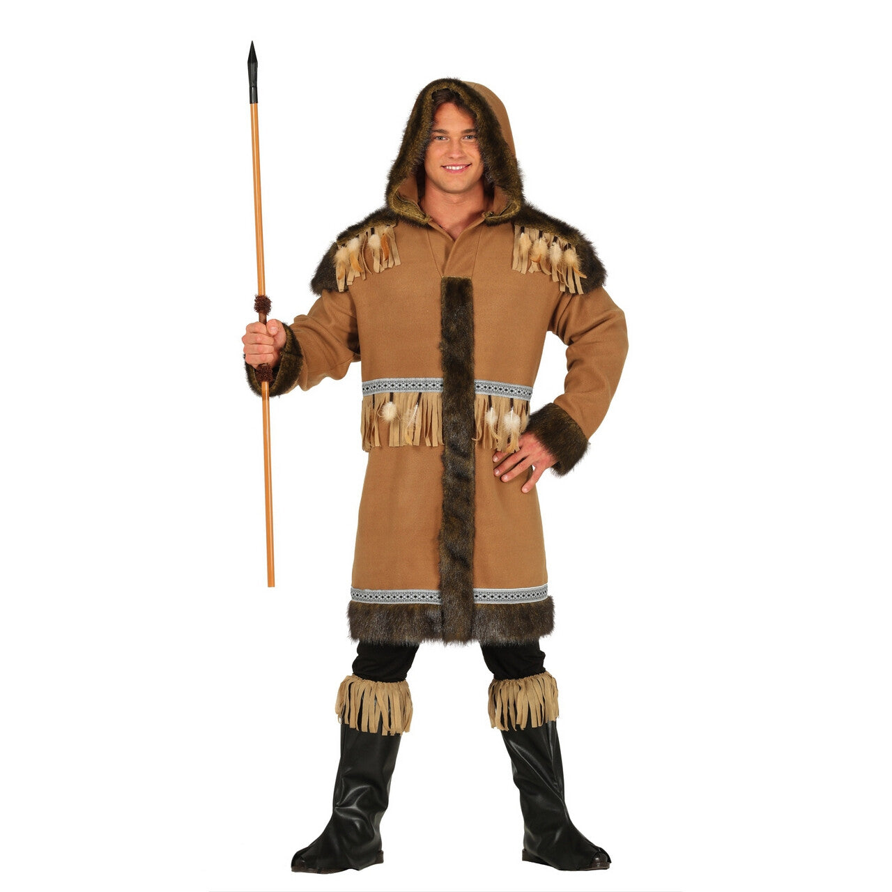Op deze afbeelding zie je een Kostuums, van het merk Guirca. Newfoundland Eskimo Man Kostuum