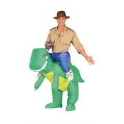 Op deze afbeelding zie je een Kostuums, van het merk Guirca. Jurassic Parc Dinosaurus Ritje Kostuum