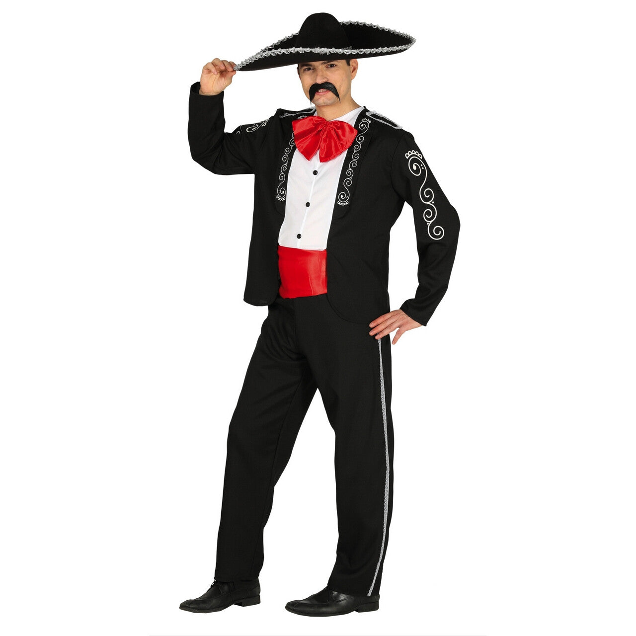 Op deze afbeelding zie je een Kostuums, van het merk Guirca. Carlos Canta Mariachi Man Kostuum