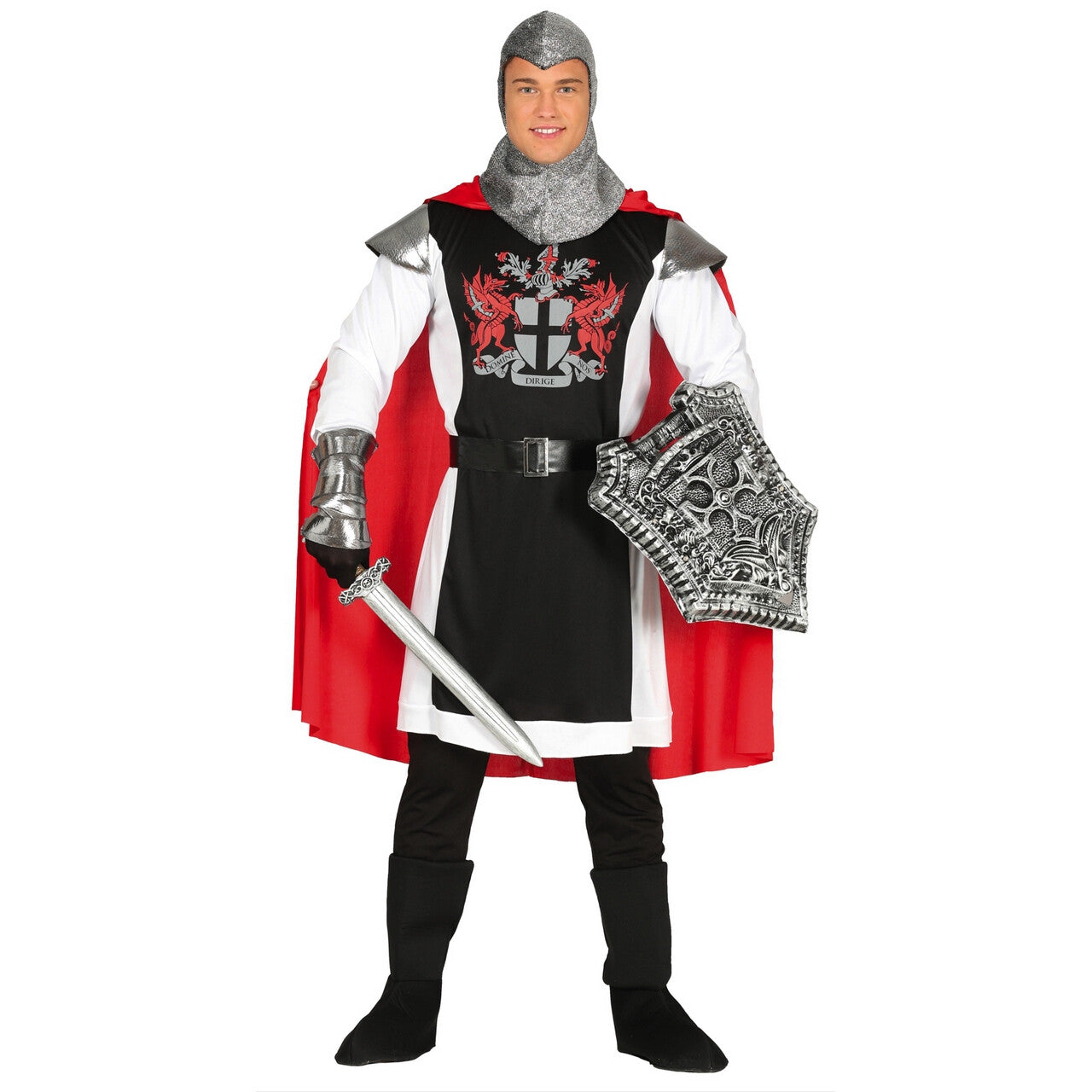 Op deze afbeelding zie je een Kostuums, van het merk Guirca. Ridder Zwaaizwaard Man Kostuum
