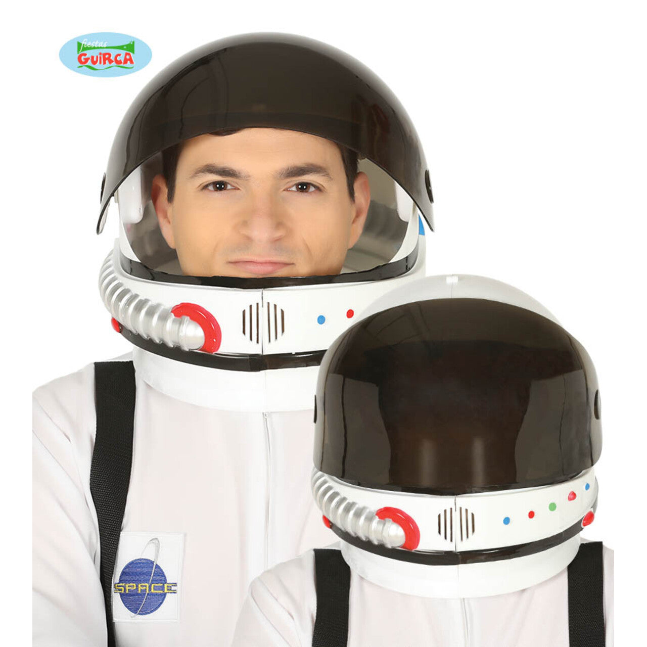 Op deze afbeelding zie je een Accessoires, van het merk Guirca. Ruimtevaart Helm Astronaut Apollo
