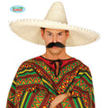 Grand Sombrero Blanc Avec Pompons