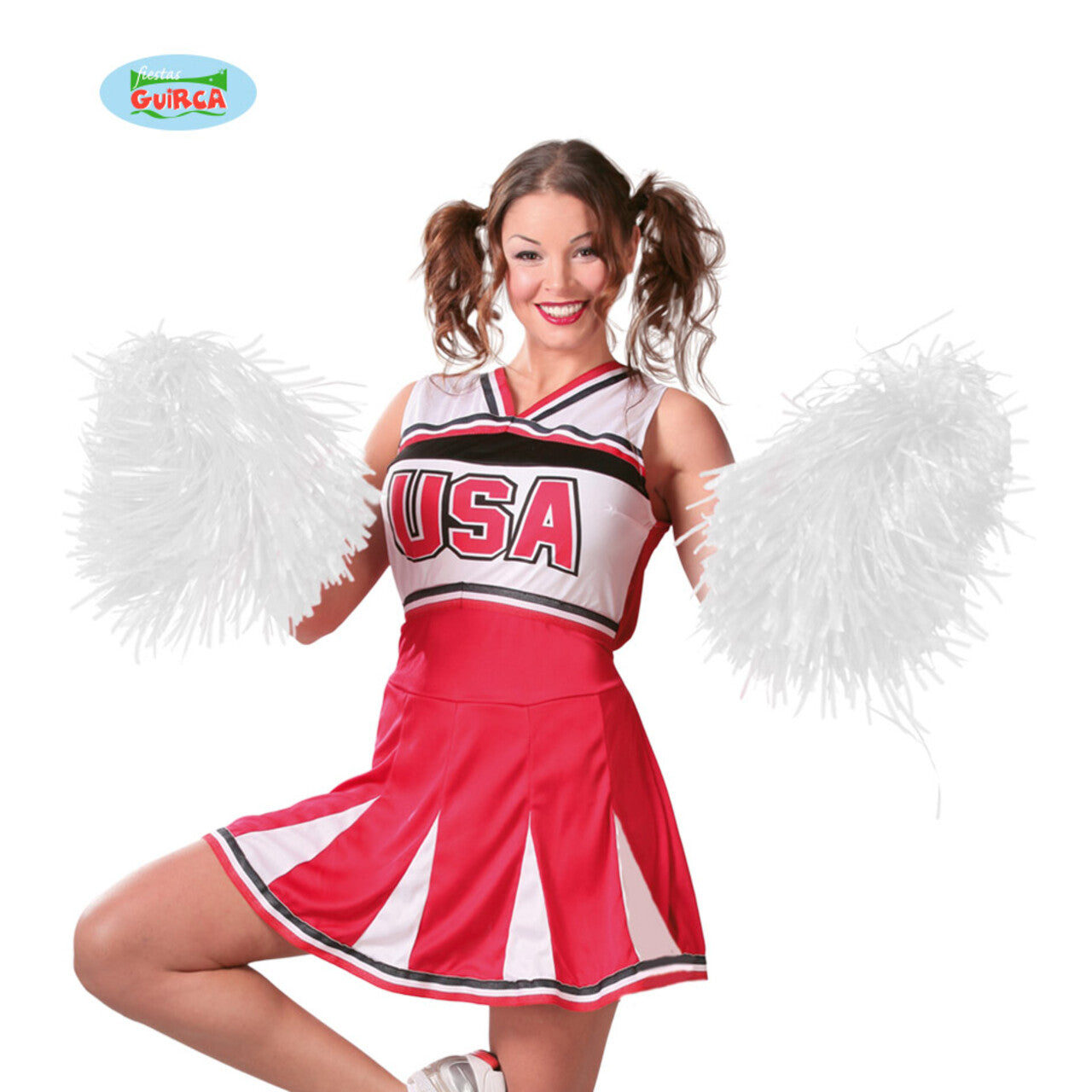 Op deze afbeelding zie je een Accessoires, van het merk Guirca. Pompon Cheerleader Wit