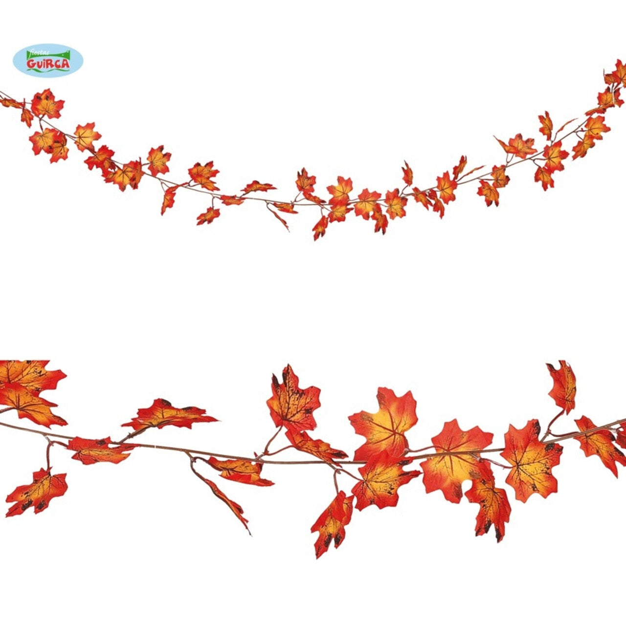 Op deze afbeelding zie je een Decoratie, van het merk Guirca. Herfstslinger Bladeren Indian Summer 190 Centimeter
