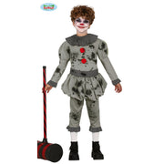 Op deze afbeelding zie je een Kostuums, van het merk Guirca. Verschrikkelijke Enge Clown Horror Circus Kind Kostuum