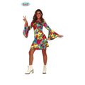 Bunte Blumenpracht Hippie Damenkostüm