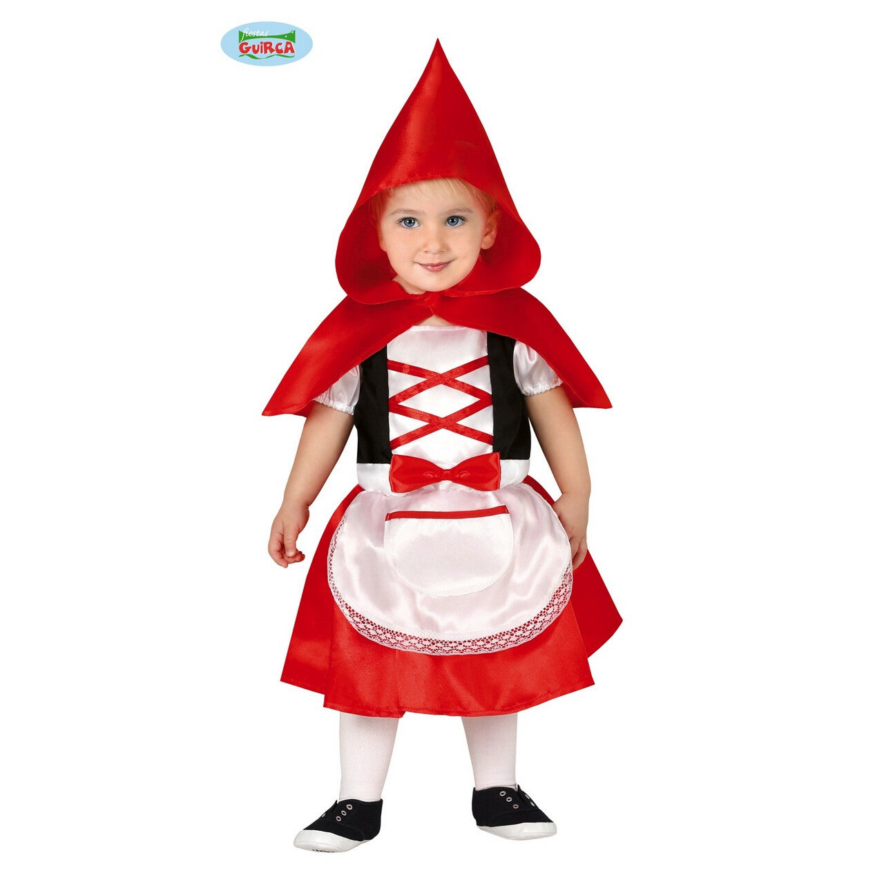 Op deze afbeelding zie je een Kostuums, van het merk Guirca. Keiharde Wolf Basher Roodkapje Meisje Kostuum