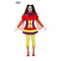 Bonte Grappige Clown Circus Krone Vrouw Kostuum