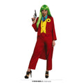 Gangster Joker Rood Vrouw Kostuum