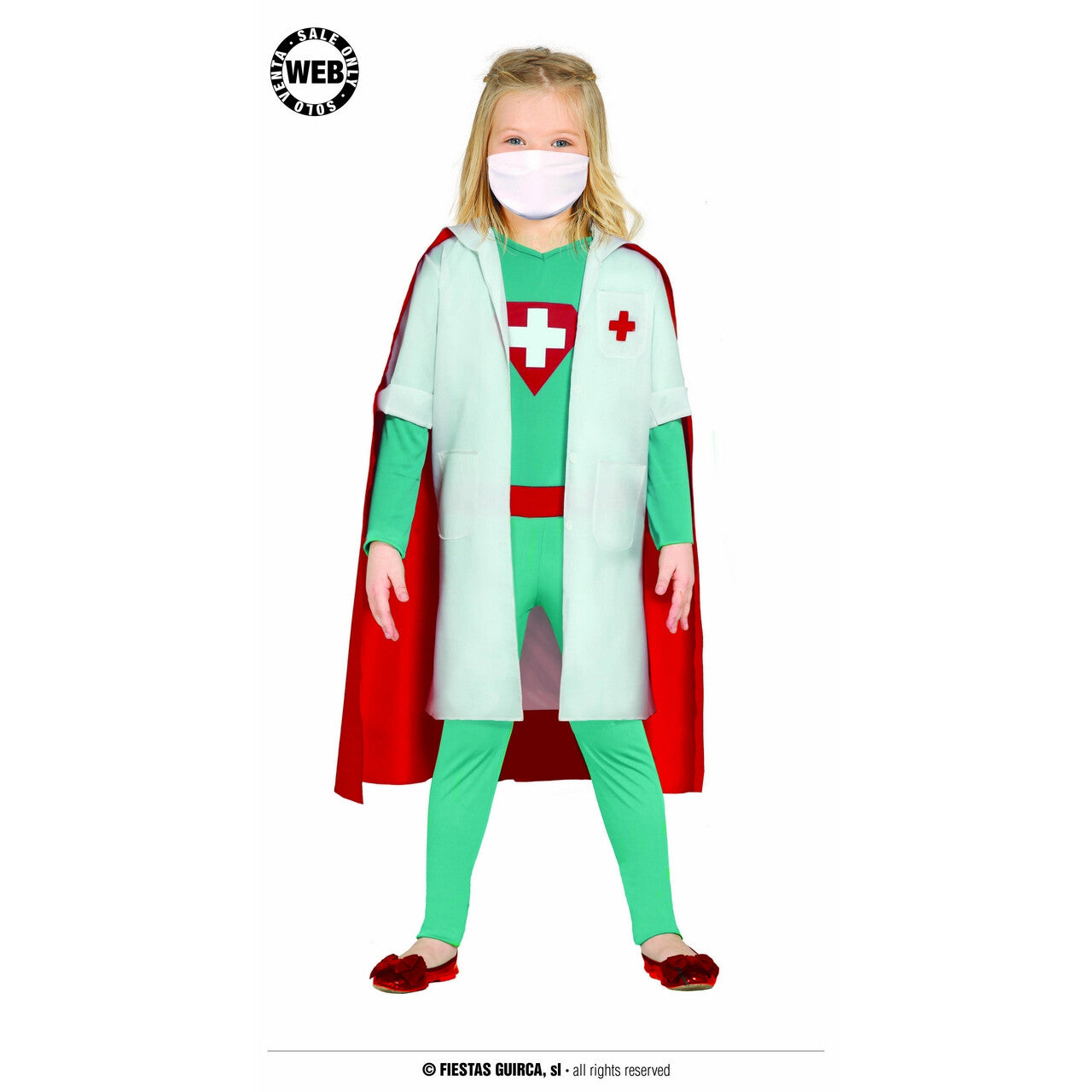 Op deze afbeelding zie je een Kostuums, van het merk Guirca. Superdokter Maakt Iedereen Beter Meisje Kostuum