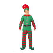 Op deze afbeelding zie je een Kostuums, van het merk Guirma. Brave Kerstman Hulp Elfje Joep Jongen Kostuum