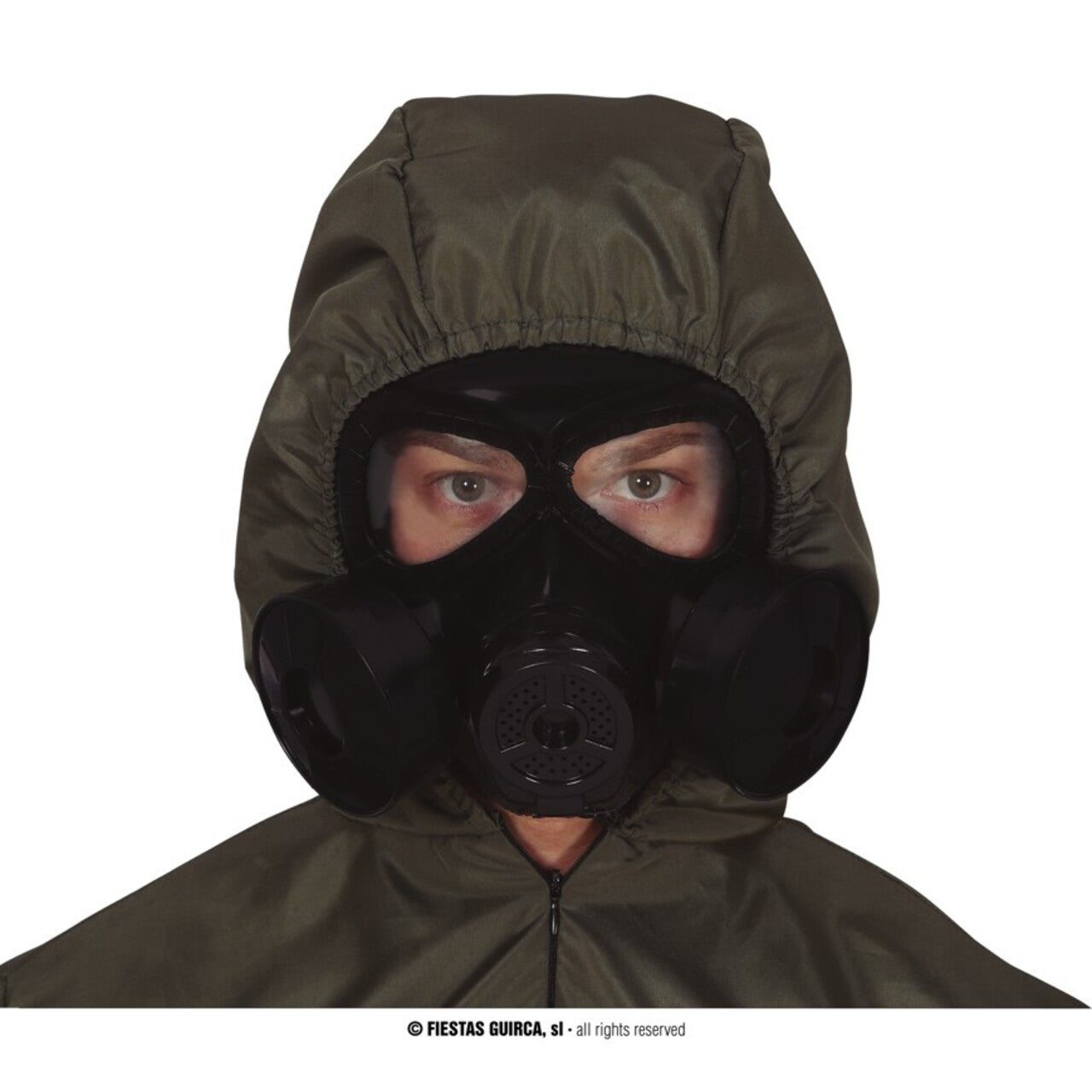 Op deze afbeelding zie je een Accessoires, van het merk Guirca. Halloween Gasmasker Zwart