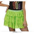 80s Kanten Rok Neon Groen Vrouw