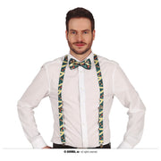 Op deze afbeelding zie je een Accessoires, van het merk Guirma. Bretels Groene Kerst
