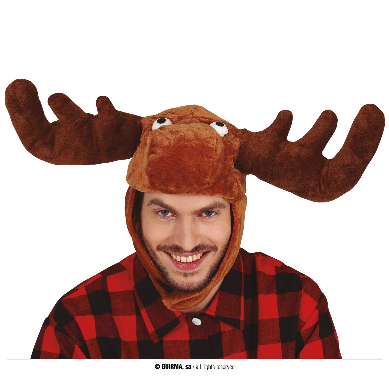 Op deze afbeelding zie je een Accessoires, van het merk Guirma. Rudolf Is Er Klaar Voor Muts