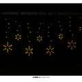 Lichterfestvorhang 12 Schneeflocken Warm 138 Led