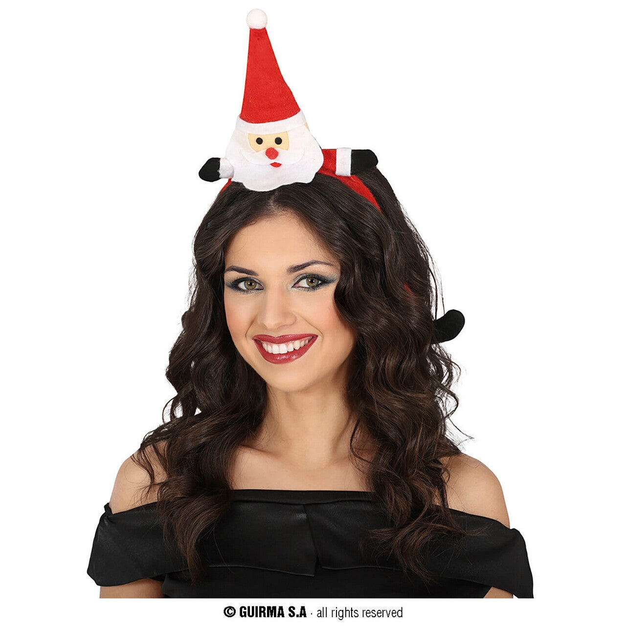 Op deze afbeelding zie je een Accessoires, van het merk Guirma. Hoofdband Naar Je Hoofd Gestegen Kerstman