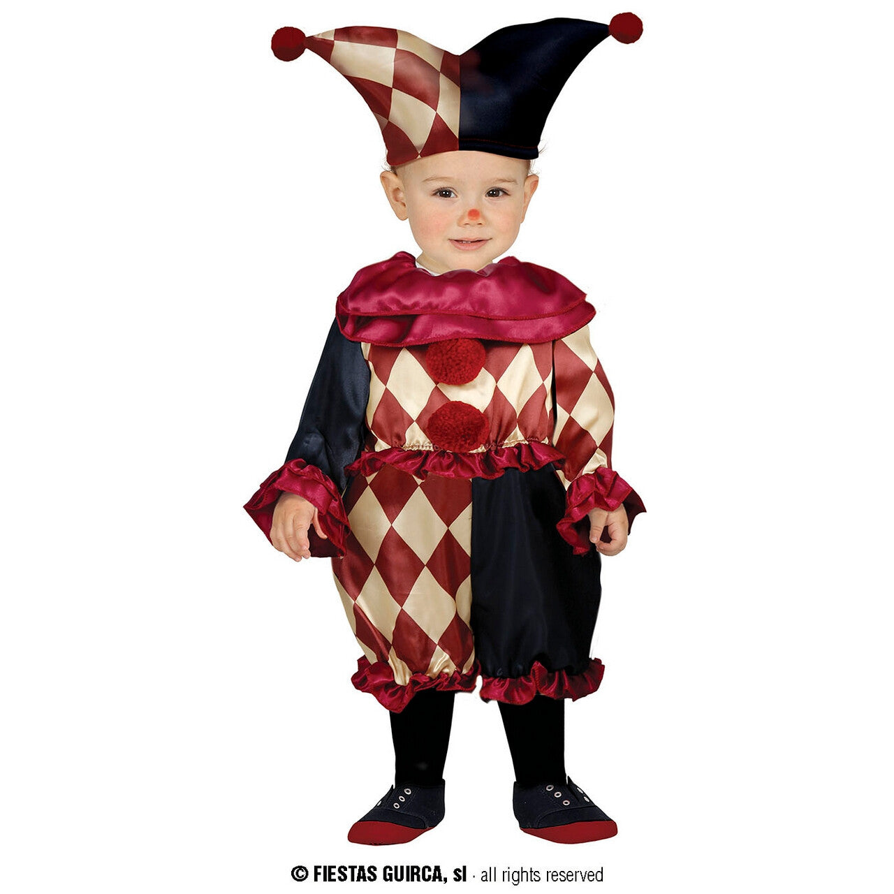 Op deze afbeelding zie je een Kostuums, van het merk Guirca. Narrige Kleine Nar Kind Kostuum