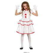 Op deze afbeelding zie je een Kostuums, van het merk Guirca. Poppy De Clown Meisje Kostuum