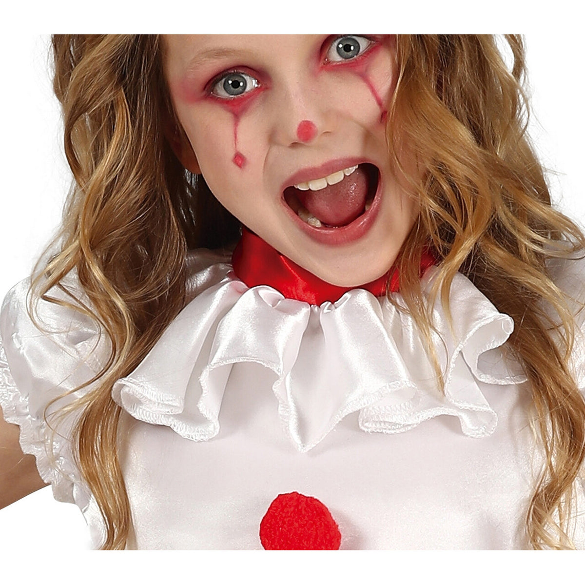 Op deze afbeelding zie je een Kostuums, van het merk Guirca. Poppy De Clown Meisje Kostuum