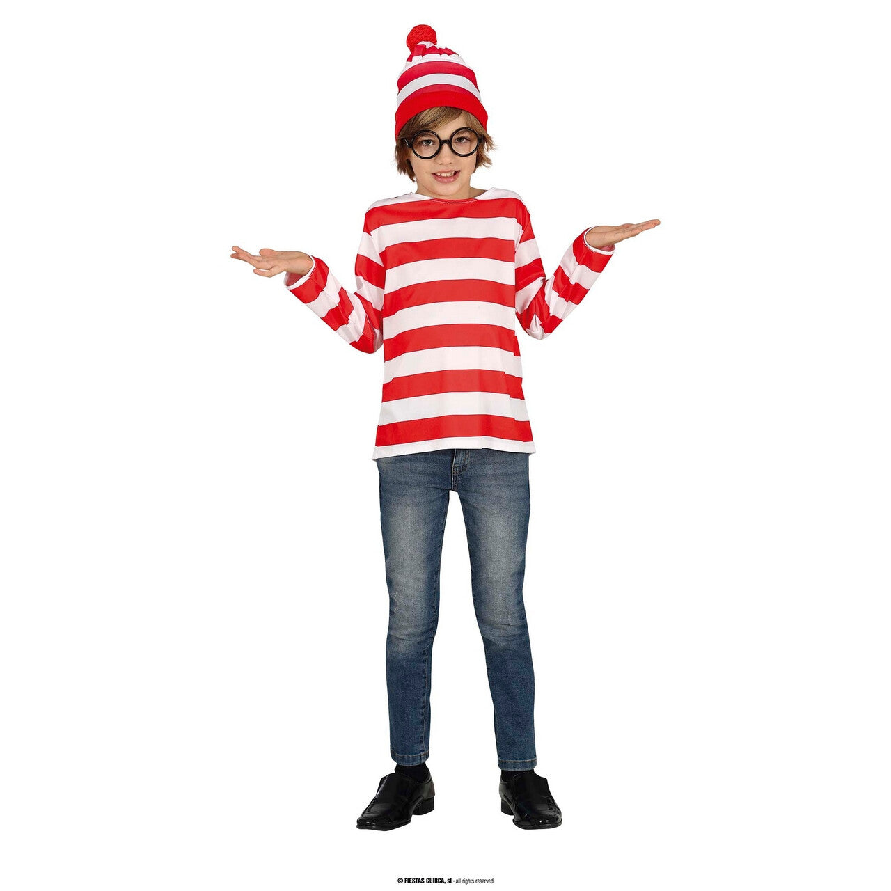 Op deze afbeelding zie je een Kostuums, van het merk Guirca. Wally Is Weer Kwijt Kind Kostuum
