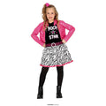 Roze Rock Superstar Rosie Meisje Kostuum