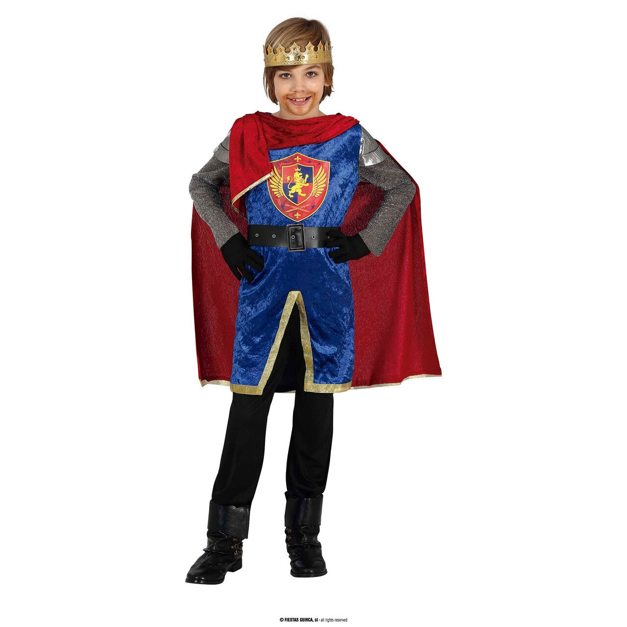 Op deze afbeelding zie je een Kostuums, van het merk Guirca. Koning Philip Van Het Leeuwenrijk Jongen Kostuum