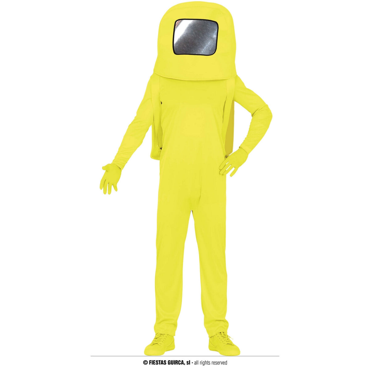 Op deze afbeelding zie je een Kostuums, van het merk Guirca. Zonnige Gele Astronaut Kostuum