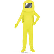 Op deze afbeelding zie je een Kostuums, van het merk Guirca. Zonnige Gele Astronaut Kostuum