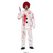Op deze afbeelding zie je een Kostuums, van het merk Guirca. Bloederige Scary Killer Clown Kostuum