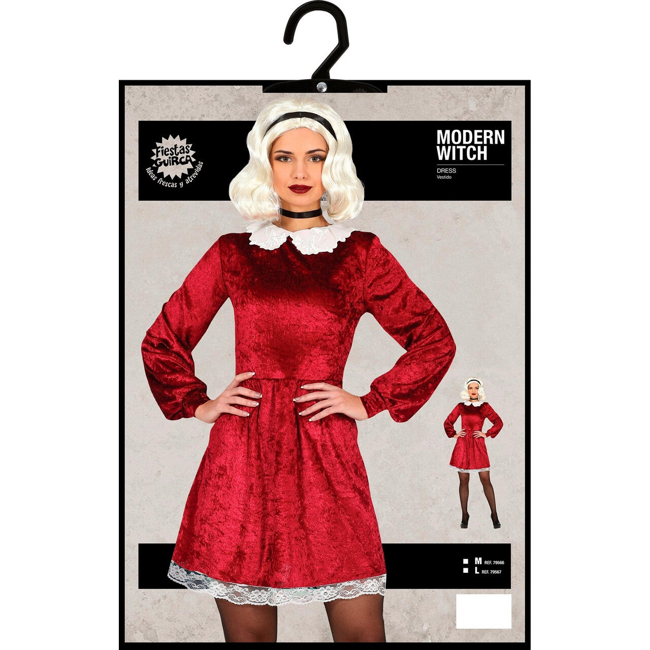 Op deze afbeelding zie je een Kostuums, van het merk Guirca. Winterse Xmas Heks Vrouw Kostuum
