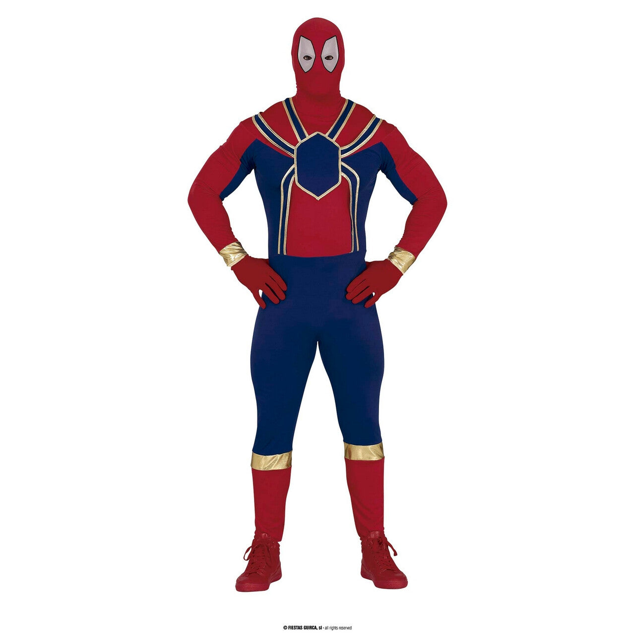 Op deze afbeelding zie je een Kostuums, van het merk Guirca. Superheld Spinman Van Het Spinnenrijk Kostuum