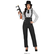 Op deze afbeelding zie je een Kostuums, van het merk Guirca. Verleidelijke Italiaanse Mega Gangster Vrouw Kostuum