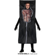 Op deze afbeelding zie je een Kostuums, van het merk Guirca. Opengeritste Body Bag Man Kostuum