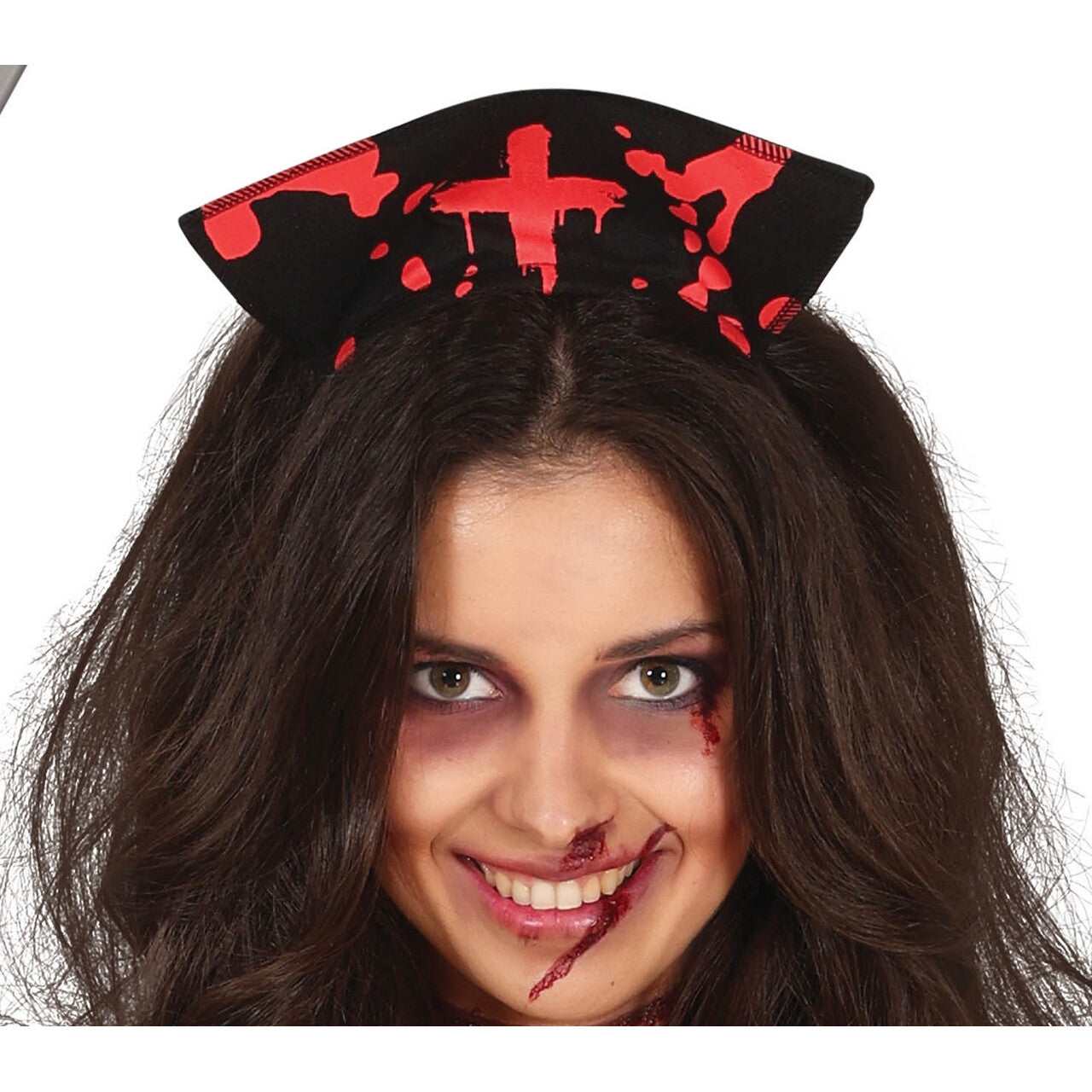 Op deze afbeelding zie je een Kostuums, van het merk Guirca. Creepy Verpleegster Blackblood Vrouw Kostuum
