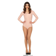 Op deze afbeelding zie je een Kostuums, van het merk Guirca. Ballet Steffie Bodysuit Beige Vrouw Kostuum