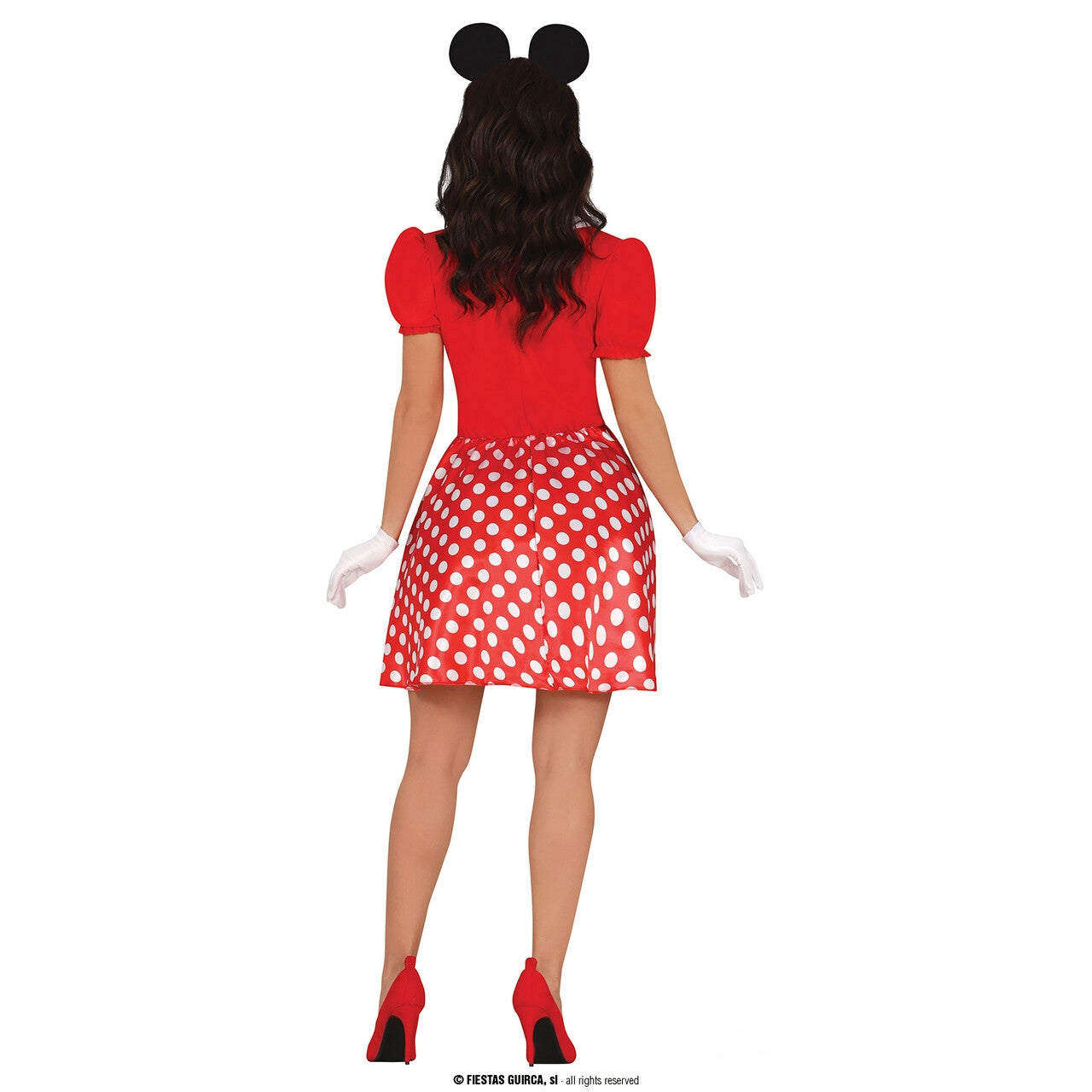 Op deze afbeelding zie je een Kostuums, van het merk Guirca. Mooie Minnie De Muis Vrouw Kostuum
