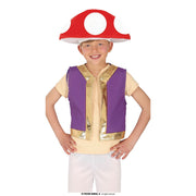 Op deze afbeelding zie je een Kostuums, van het merk Guirca. Beste Vriendje Van Mario Toad Kind Kostuum