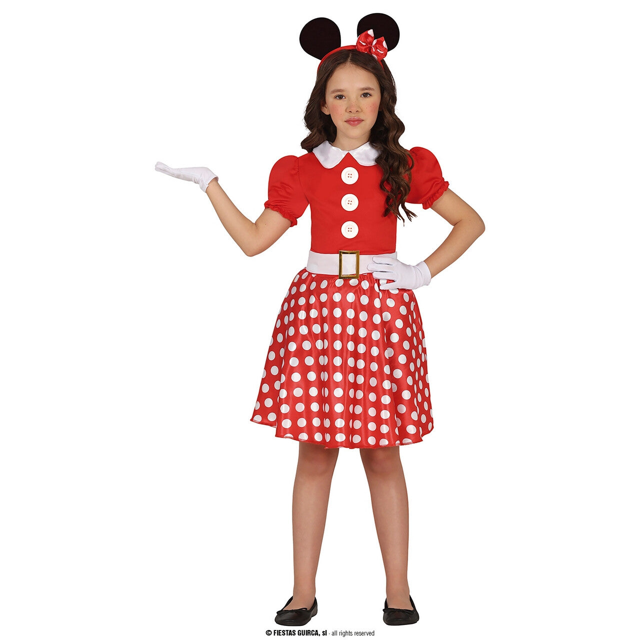 Op deze afbeelding zie je een Kostuums, van het merk Guirca. Minnie De Vriendin Van Mickey Mouse Meisje Kostuum