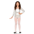 Gymnastiek Metallic Bodysuit Kind Zilver Meisje Kostuum