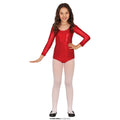 Turnen In Metallic Rood Bodysuit Kind Meisje Kostuum