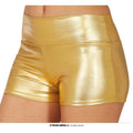 Metallic Shorts Gold Damen